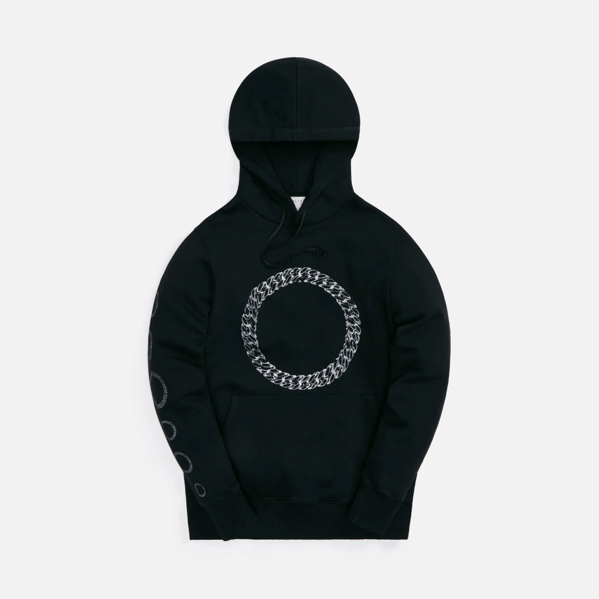 1017 ALYX 9SM Hoodie With Cube Chain Graphic - Black