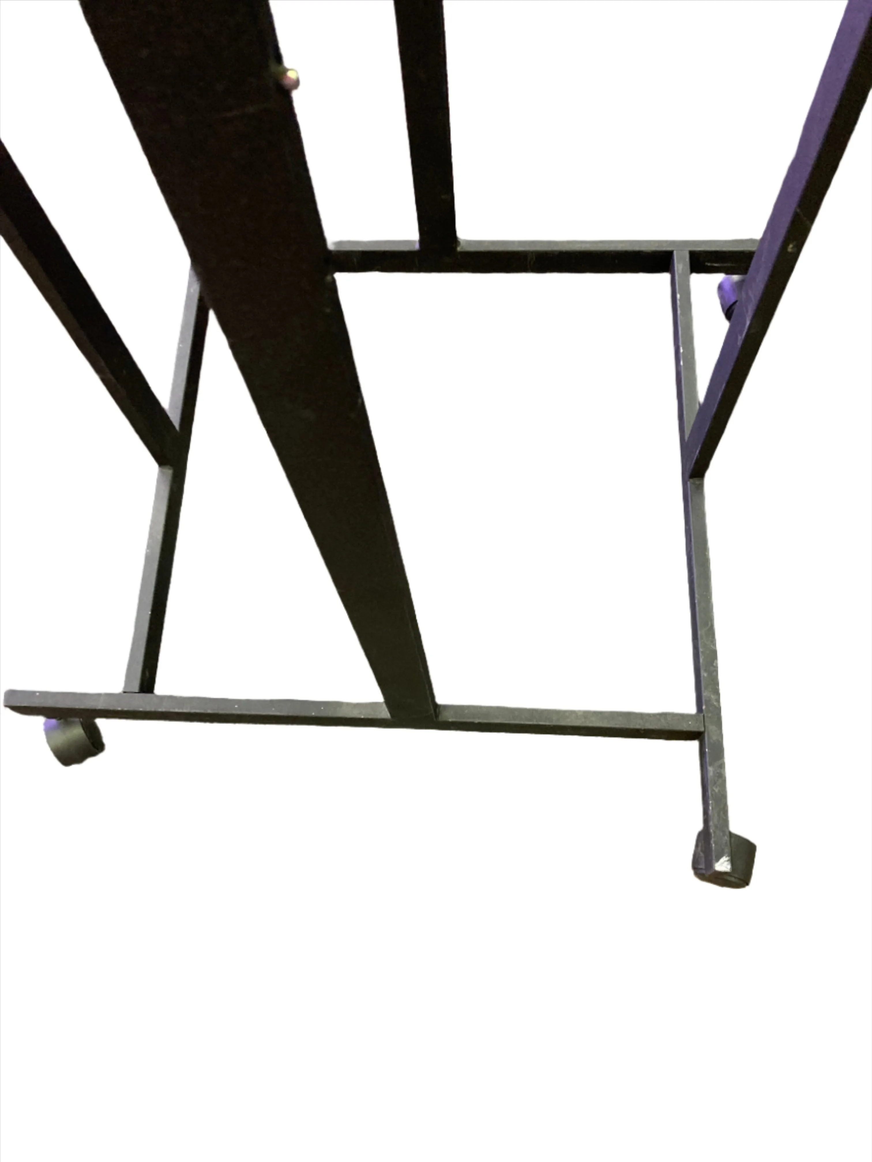 4 Way Heavy Duty Black & Silver Clothing Racks Display on wheels