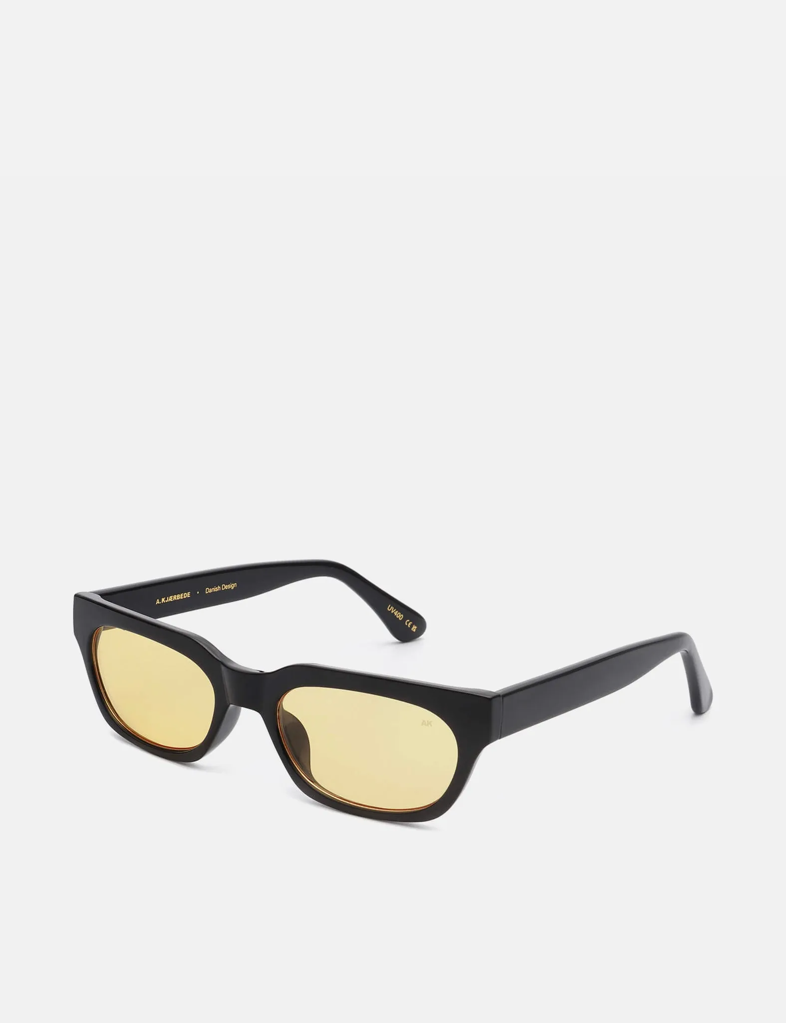 A. Kjaerbede Bror Sunglasses - Black/Yellow