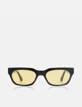 A. Kjaerbede Bror Sunglasses - Black/Yellow