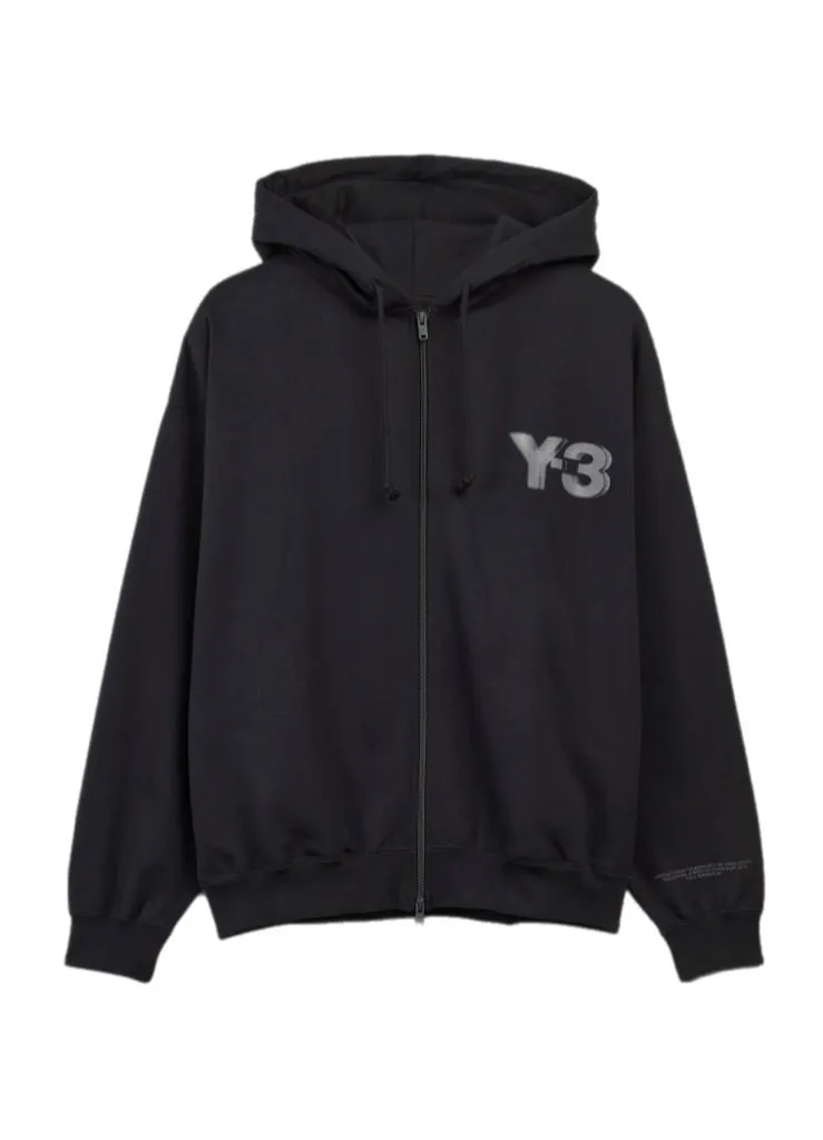 Adidas Y-3 Logo Black Zip Hoodie