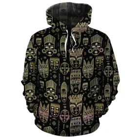 African Mask All-over Hoodie