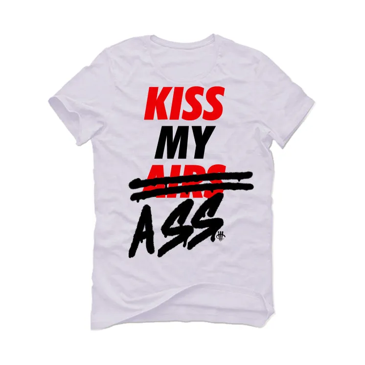 Air Jordan 4 "Red Cement" White T-Shirt (KISS MY AIRS)