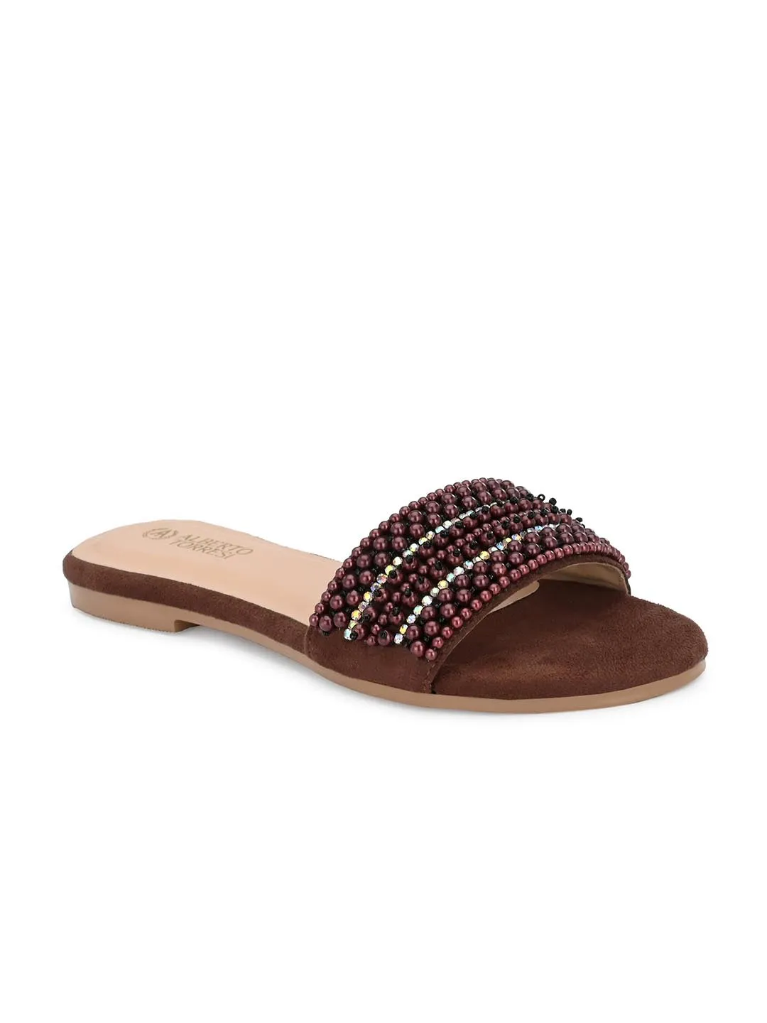 Alberto Torresi Synthetic Brown Flat Sandals for women