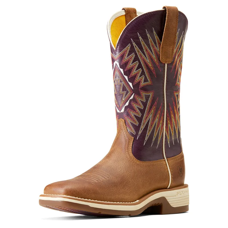 'Ariat' Women's Ridgeback Western Square Toe - Toasty Tan / Vino