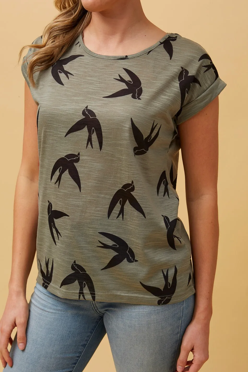 BIRDIE BIRD PRINT TOP