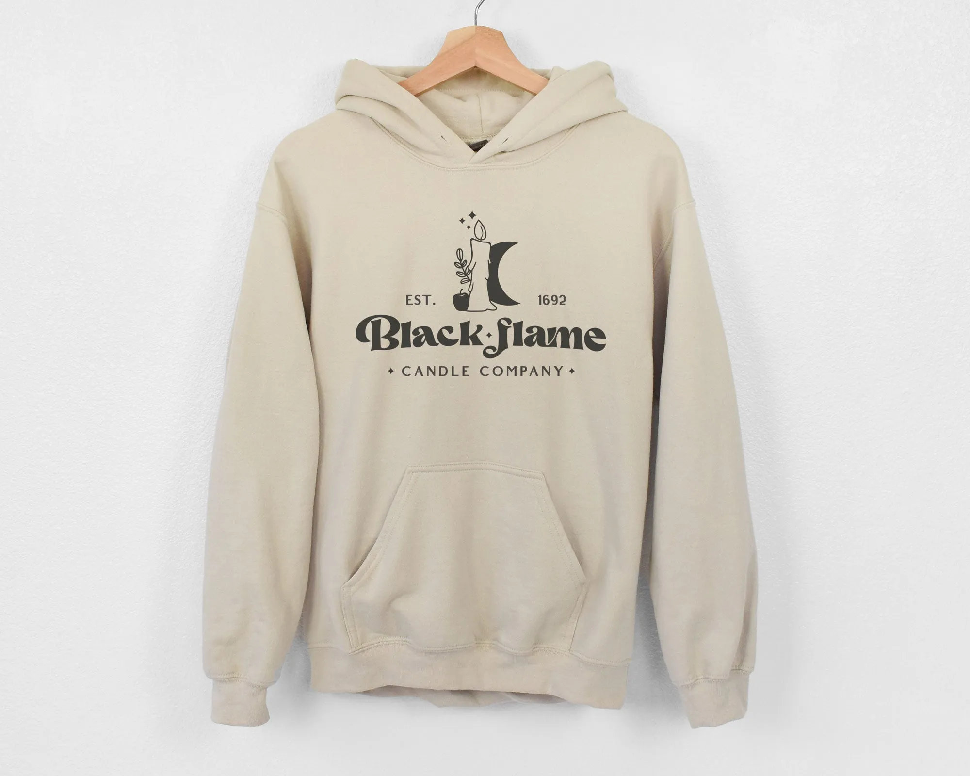 Black Flame Candle Co Hoodies - light or dark artwork