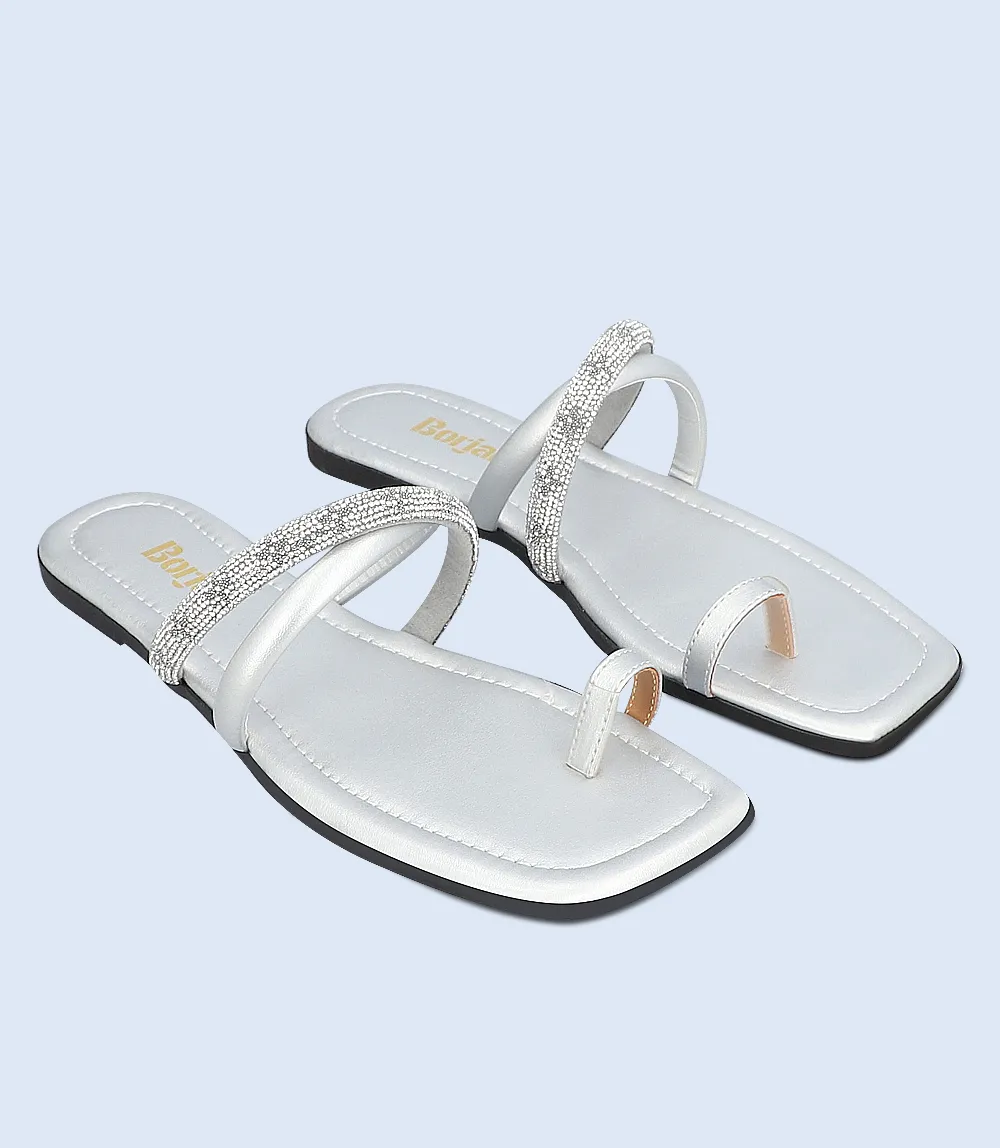 BW9905-SILVER-Women chappal