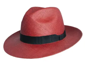 Camilo Grade 3 Dark Burgundy Coloured Panama Fedora