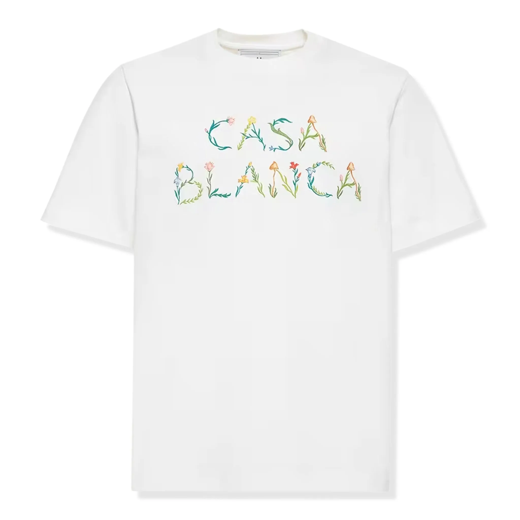 Casablanca L’Arche Fleure logo White T Shirt