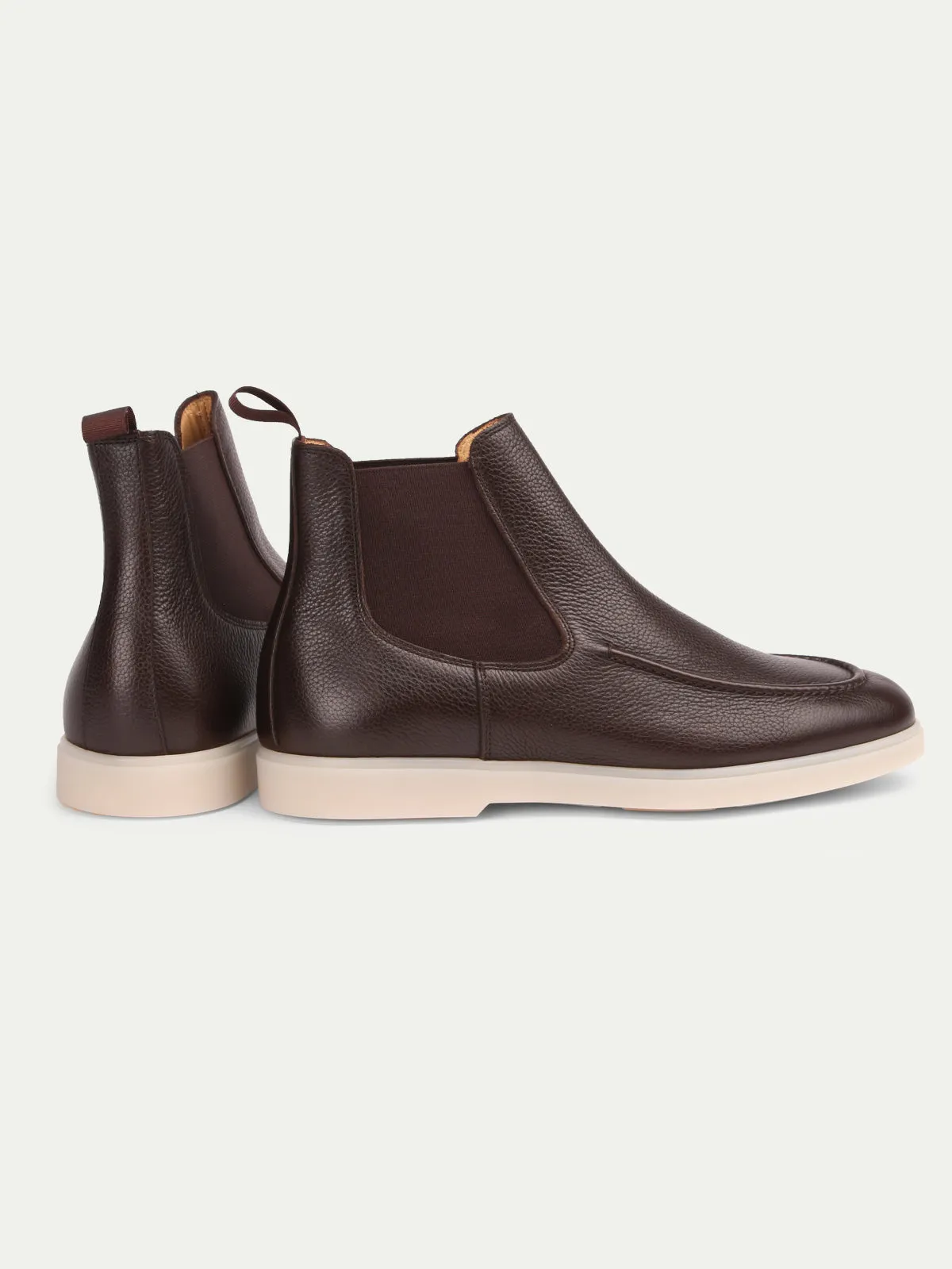 City Chelsea Boots Brown Grain