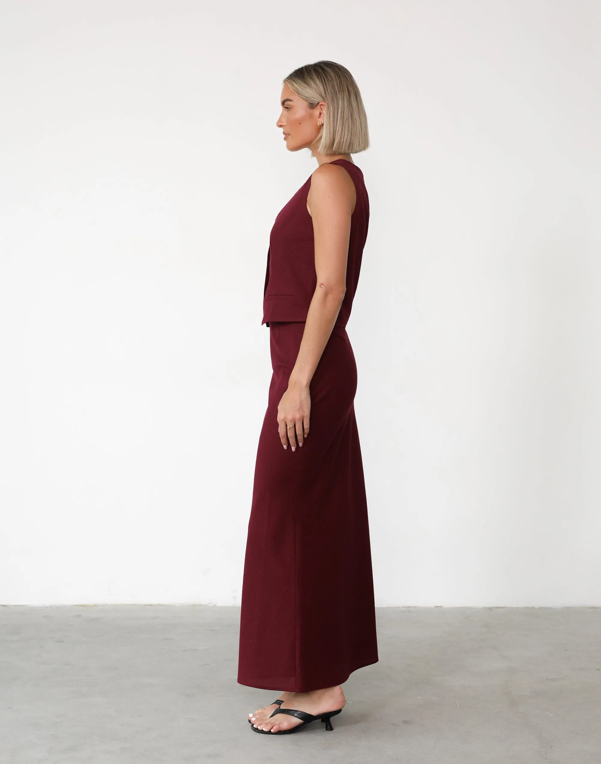 Cleo Linen Maxi Skirt (Shiraz)