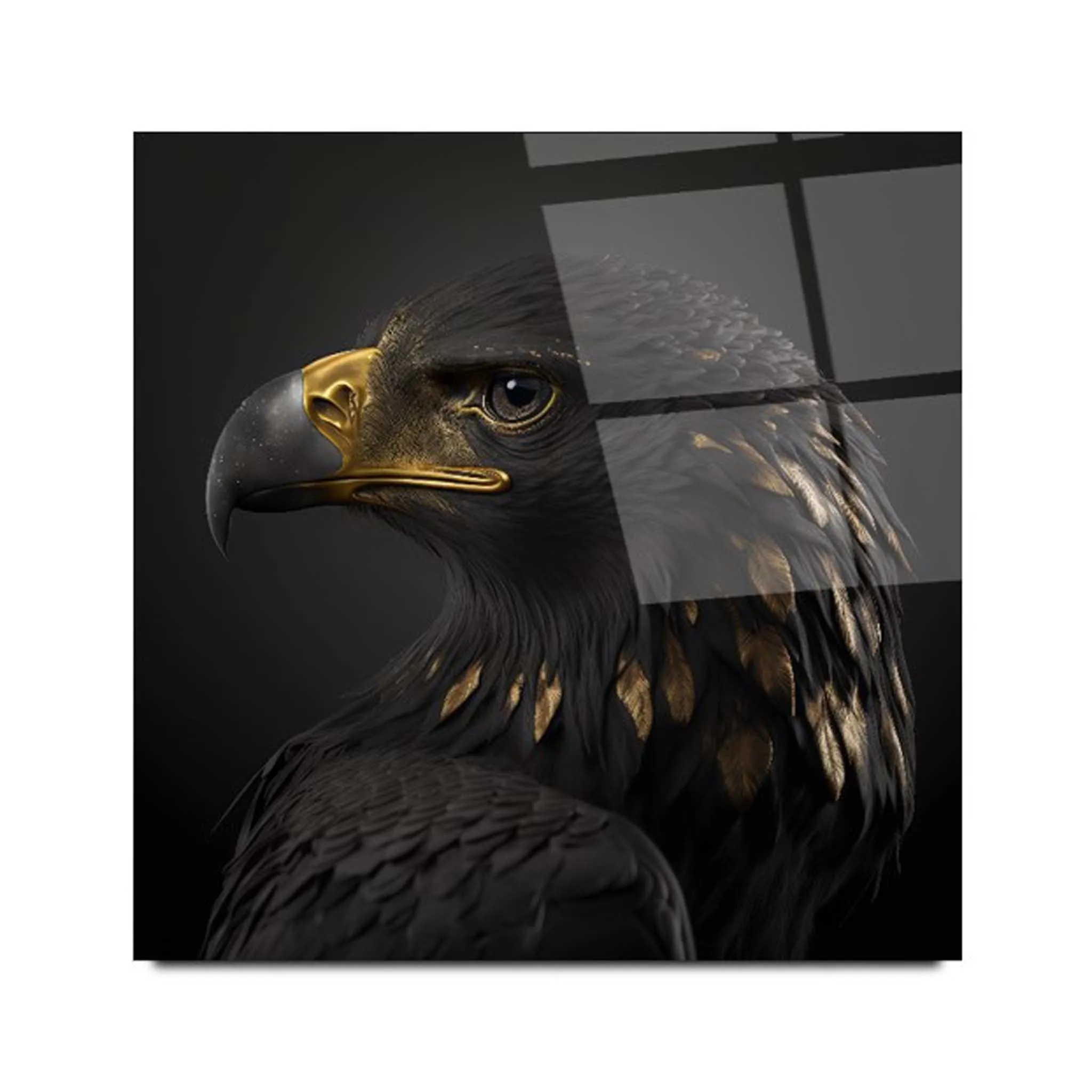 Eagle Glass Wall Art