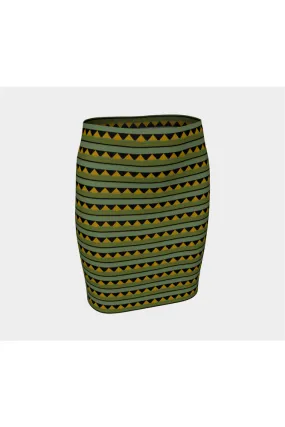 Eastern Black Swallowtail Fitted Skirt