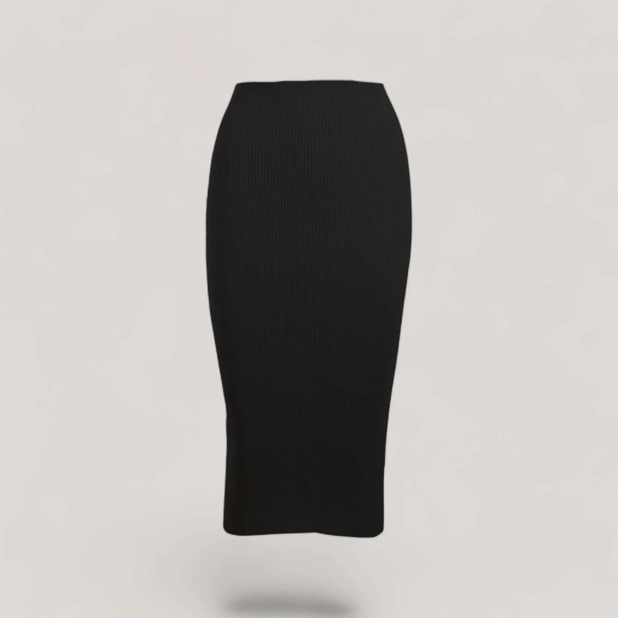 ELLERY | Ribbed High Waisted Midi Skirt