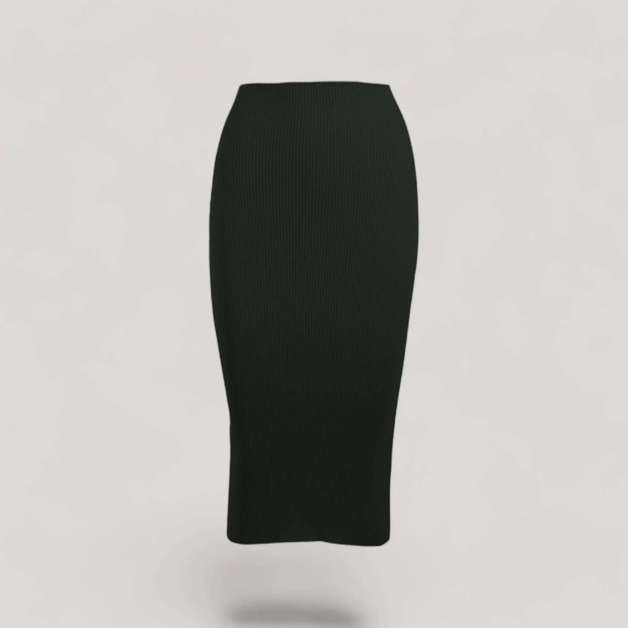 ELLERY | Ribbed High Waisted Midi Skirt