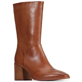 Keomi Mid-Calf Boot (Brandy)