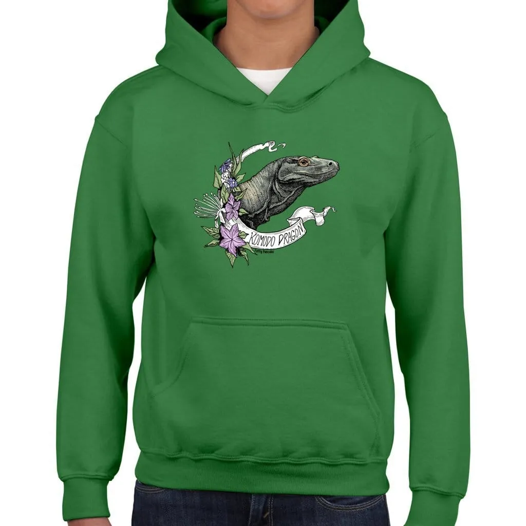 Komodo Dragon Banner Youth Hoodie