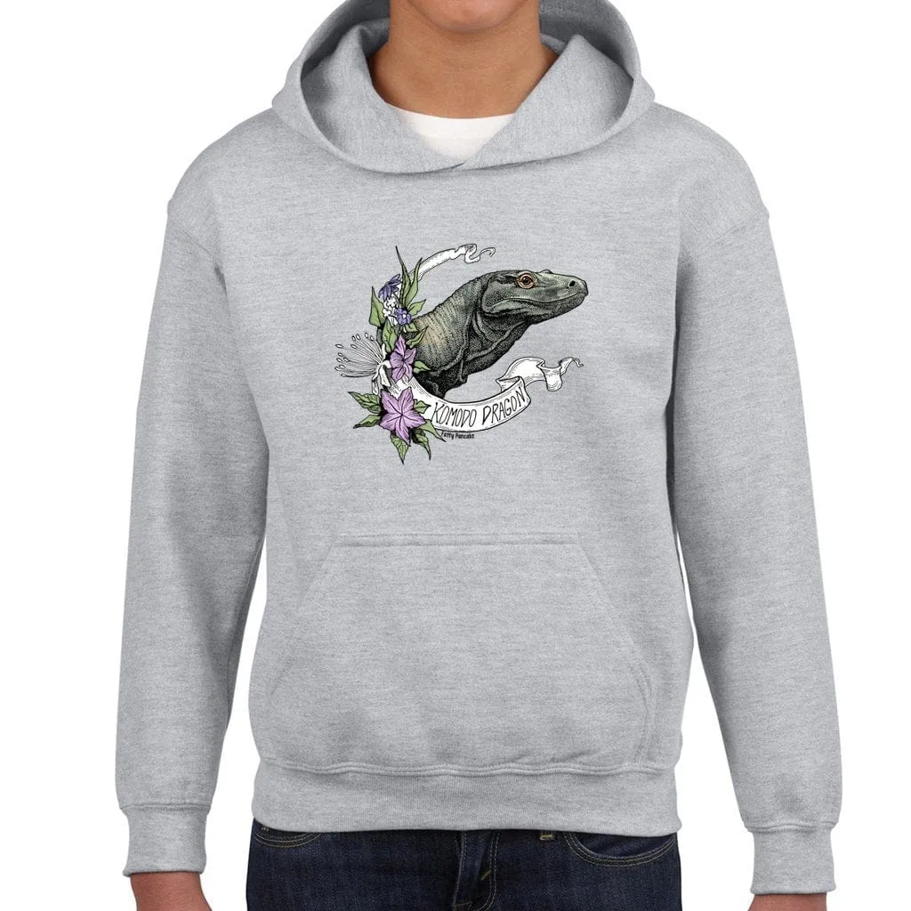 Komodo Dragon Banner Youth Hoodie