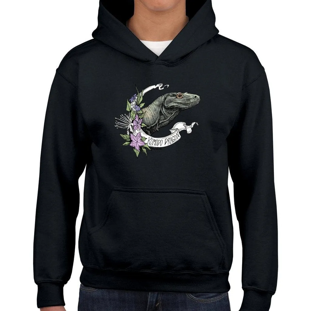 Komodo Dragon Banner Youth Hoodie