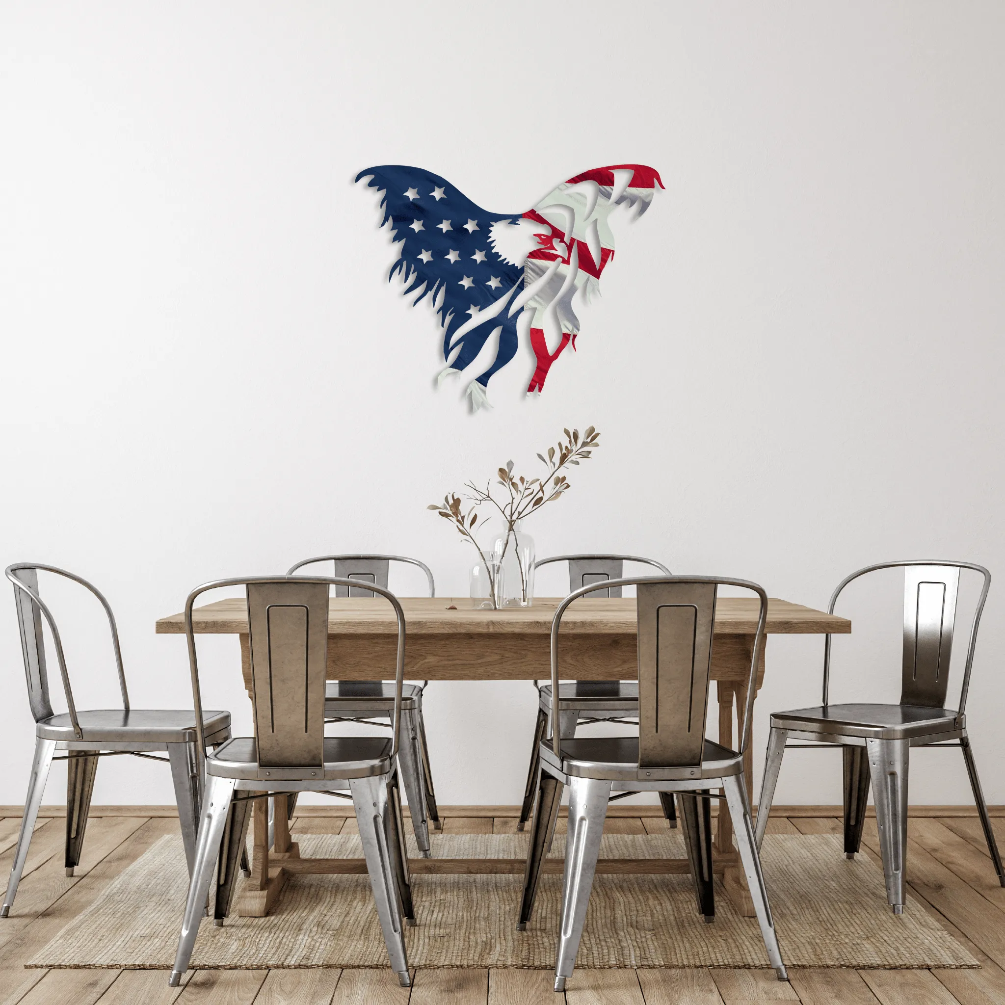 Limited Edition American Flag Eagle - Metal Wall Art