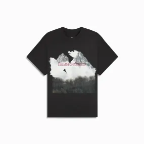 lone eagle tee / washed black