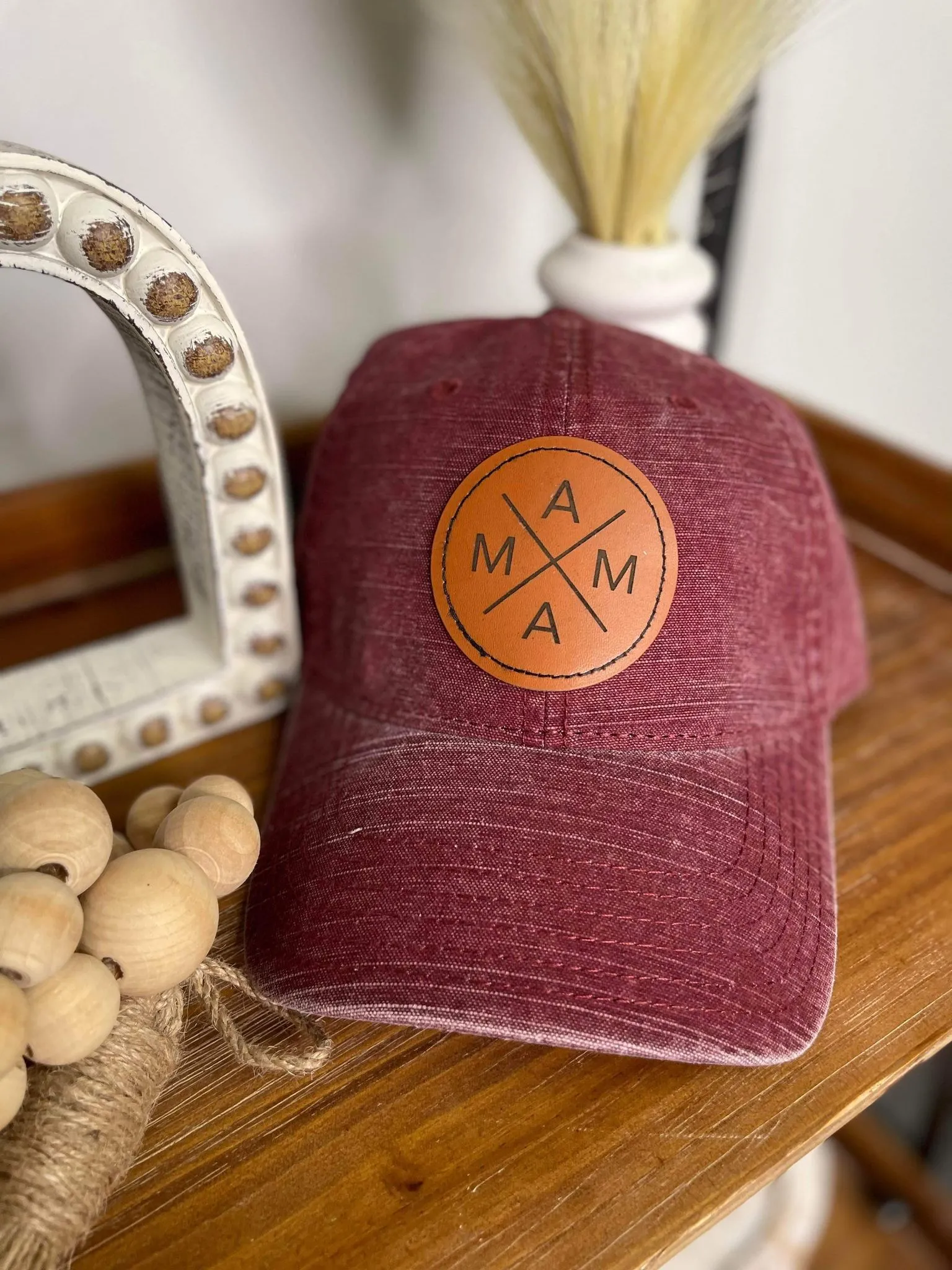 Mama Leather Patch Hat