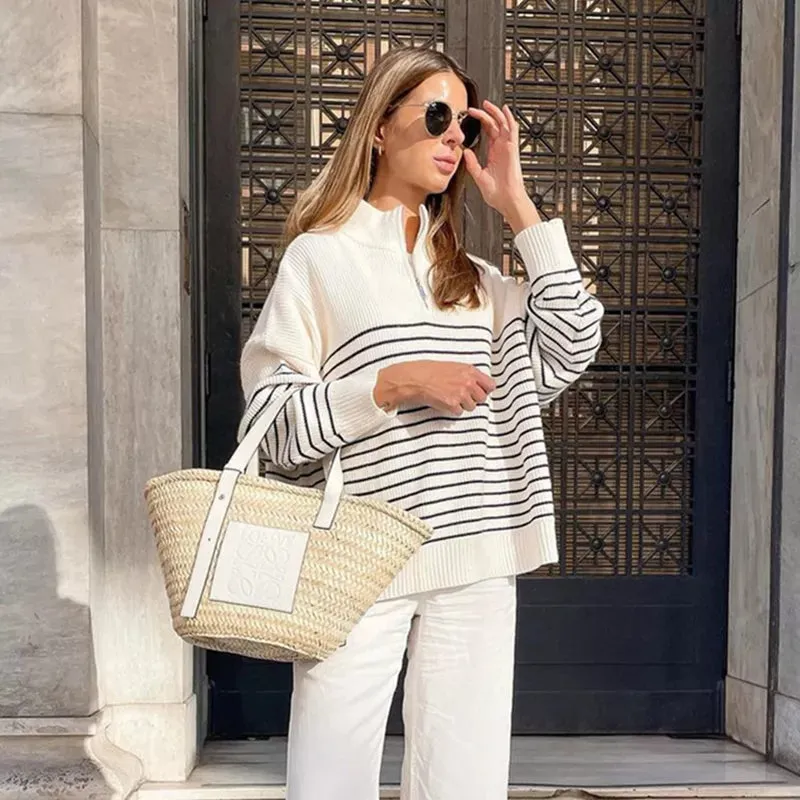 Nena Loose Stripe Sweater