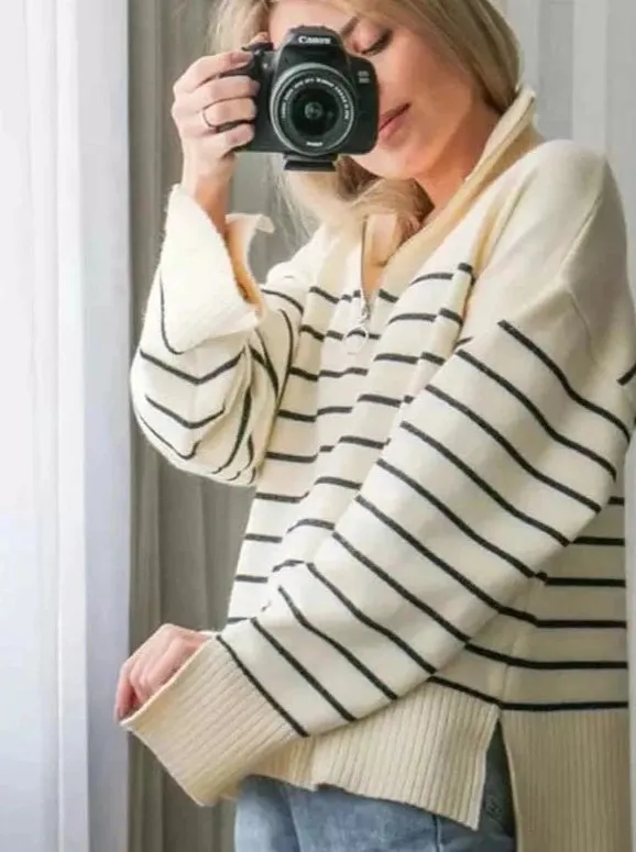 Nena Loose Stripe Sweater