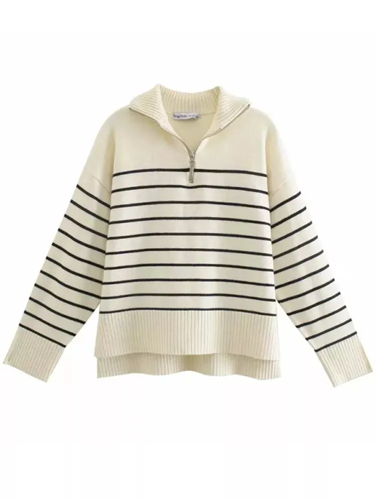 Nena Loose Stripe Sweater