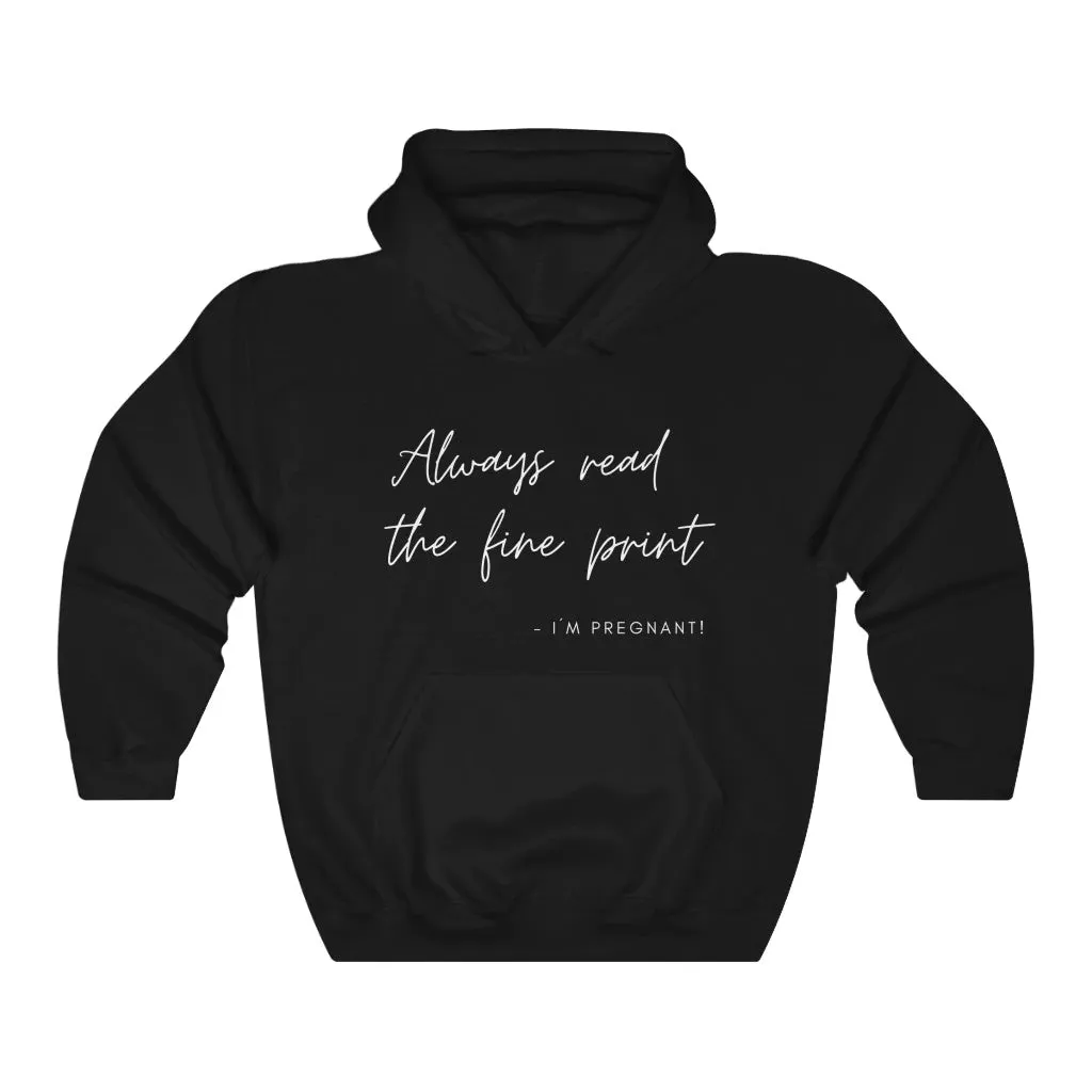 Pregnancy Reveal Matching Couple Hoodies