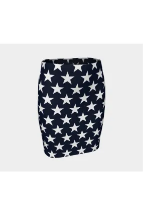 Stars Fitted Skirt