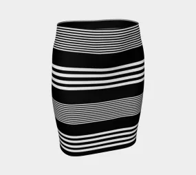 Striped Fitted Skirt