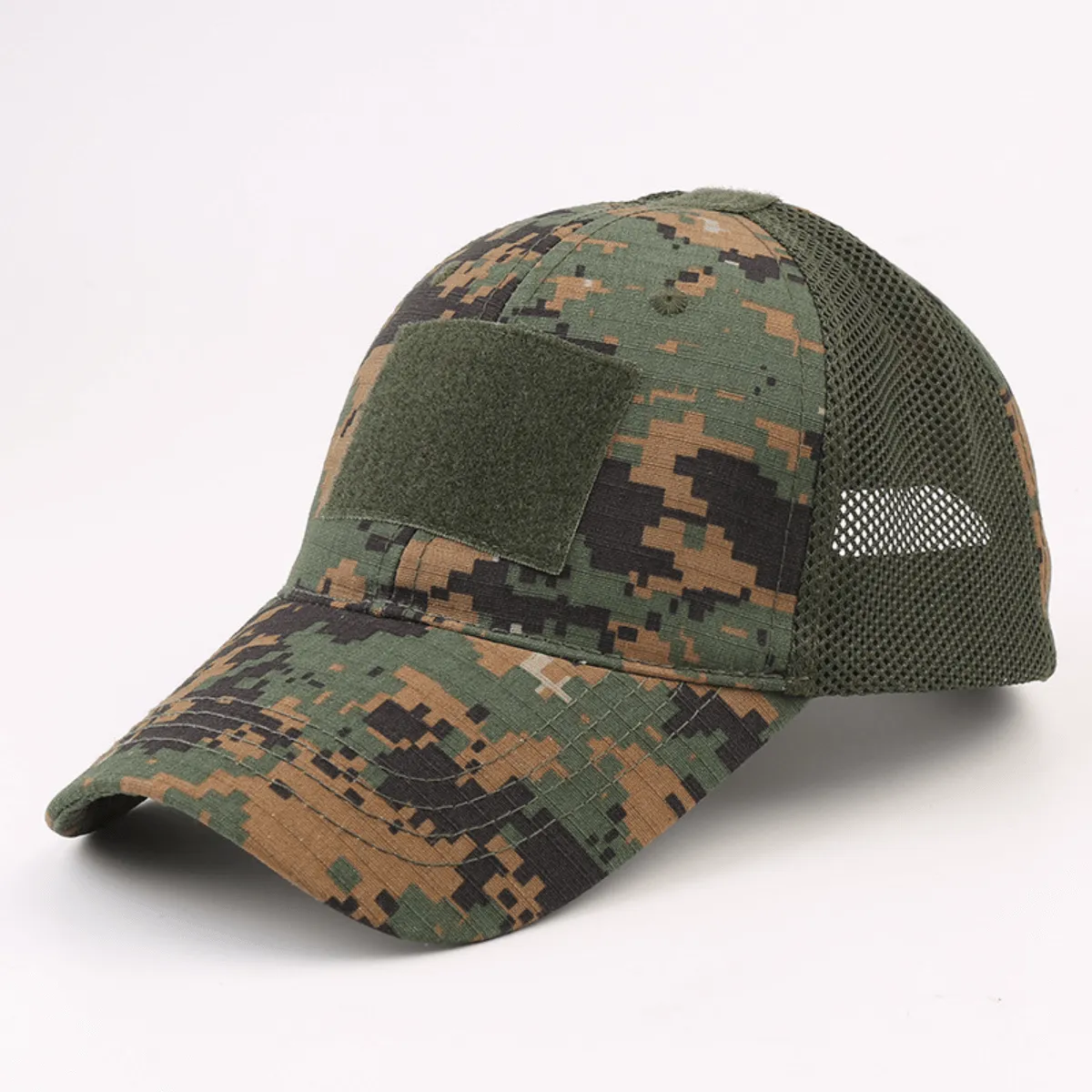 Tactical-Style Patch Hat With Adjustable Strap