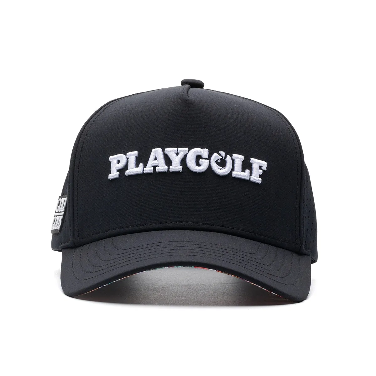 TOUR PRO PlayGolf Golf Hat in Black with Curved Brim