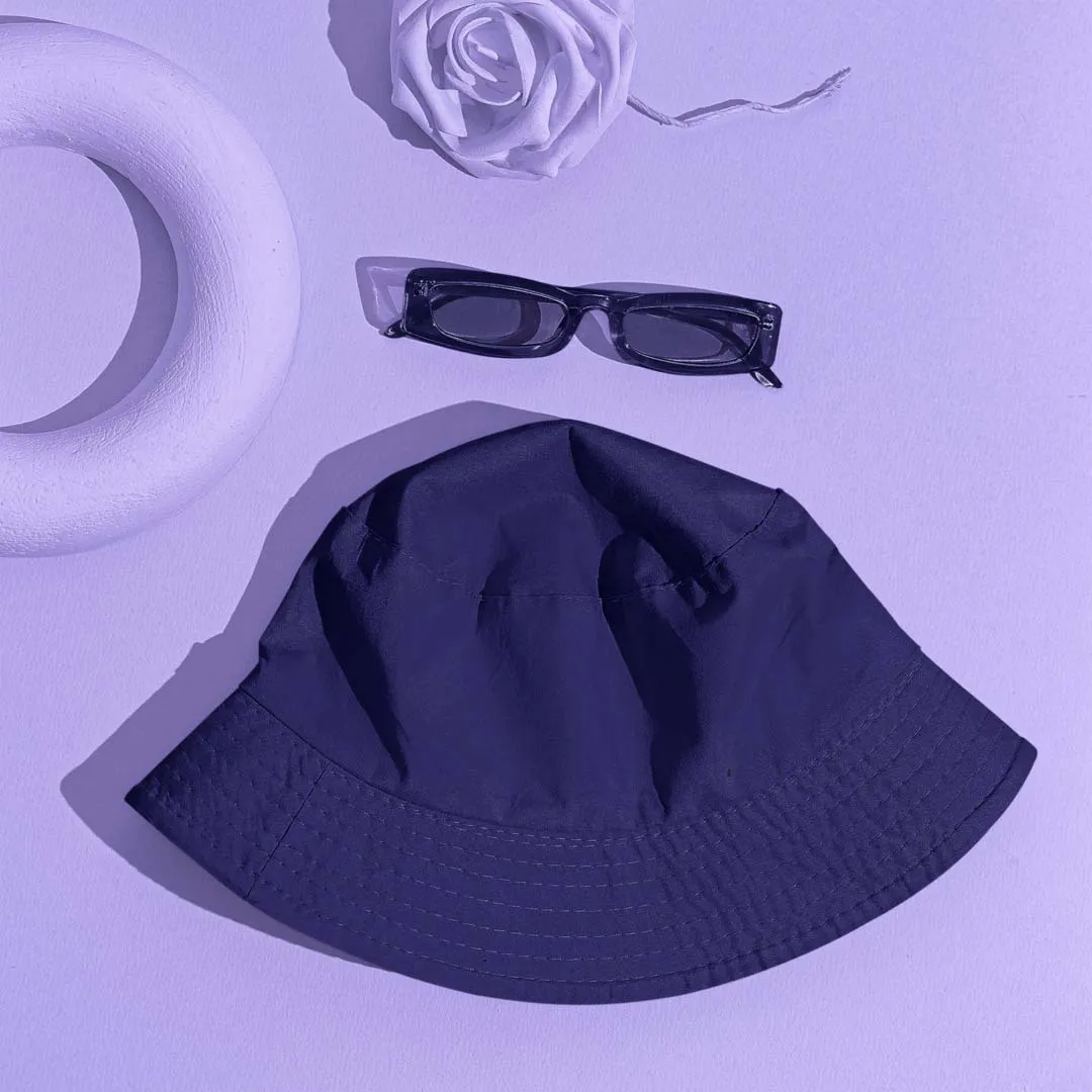 Unisex Navy Blue Classy Bucket Hat