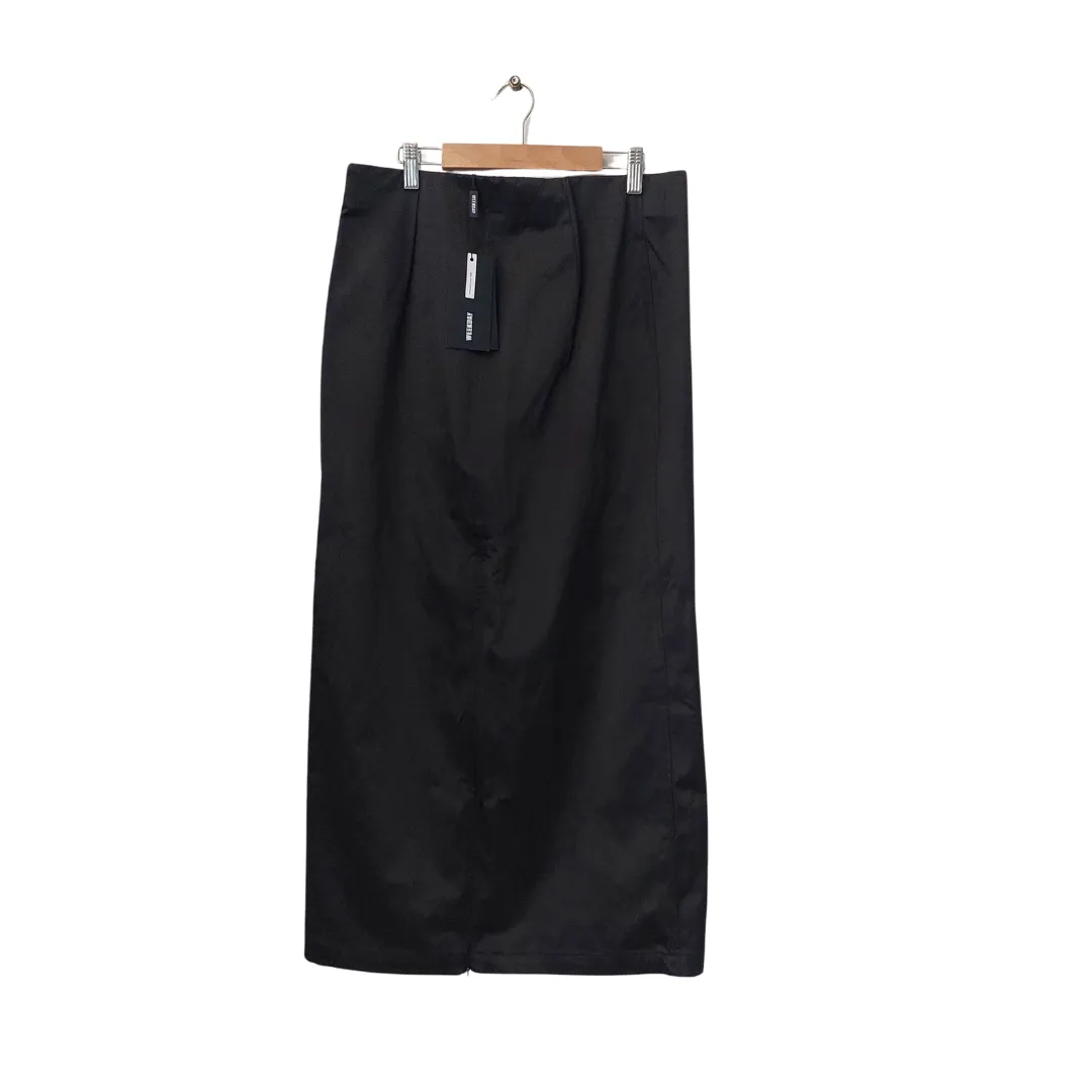 WEEKDAY Black Organic Cotton Long Skirt | Brand New |