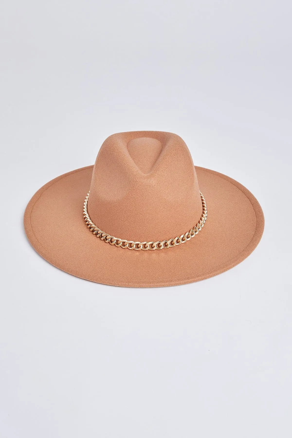 Women's Chain Wide Brim Hat