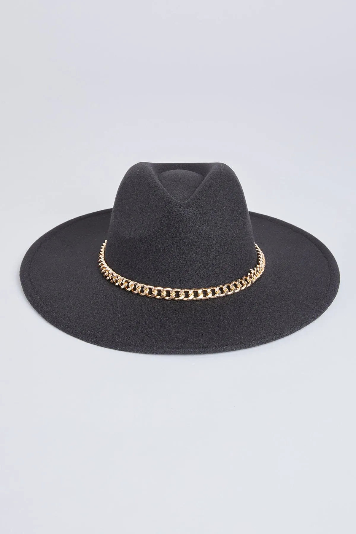 Women's Chain Wide Brim Hat