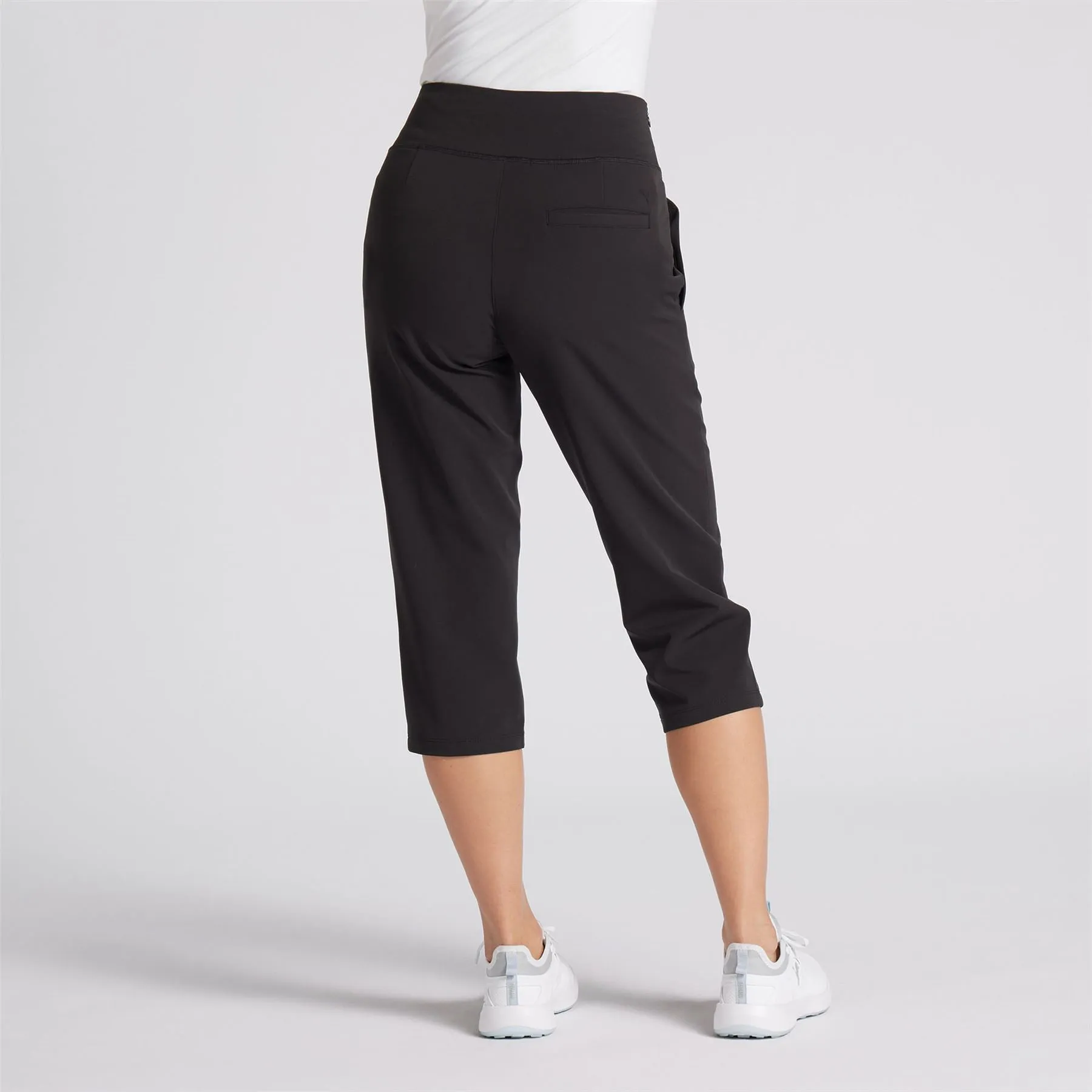 Womens Everyday Capri 3/4 Length Trousers Black - SS24