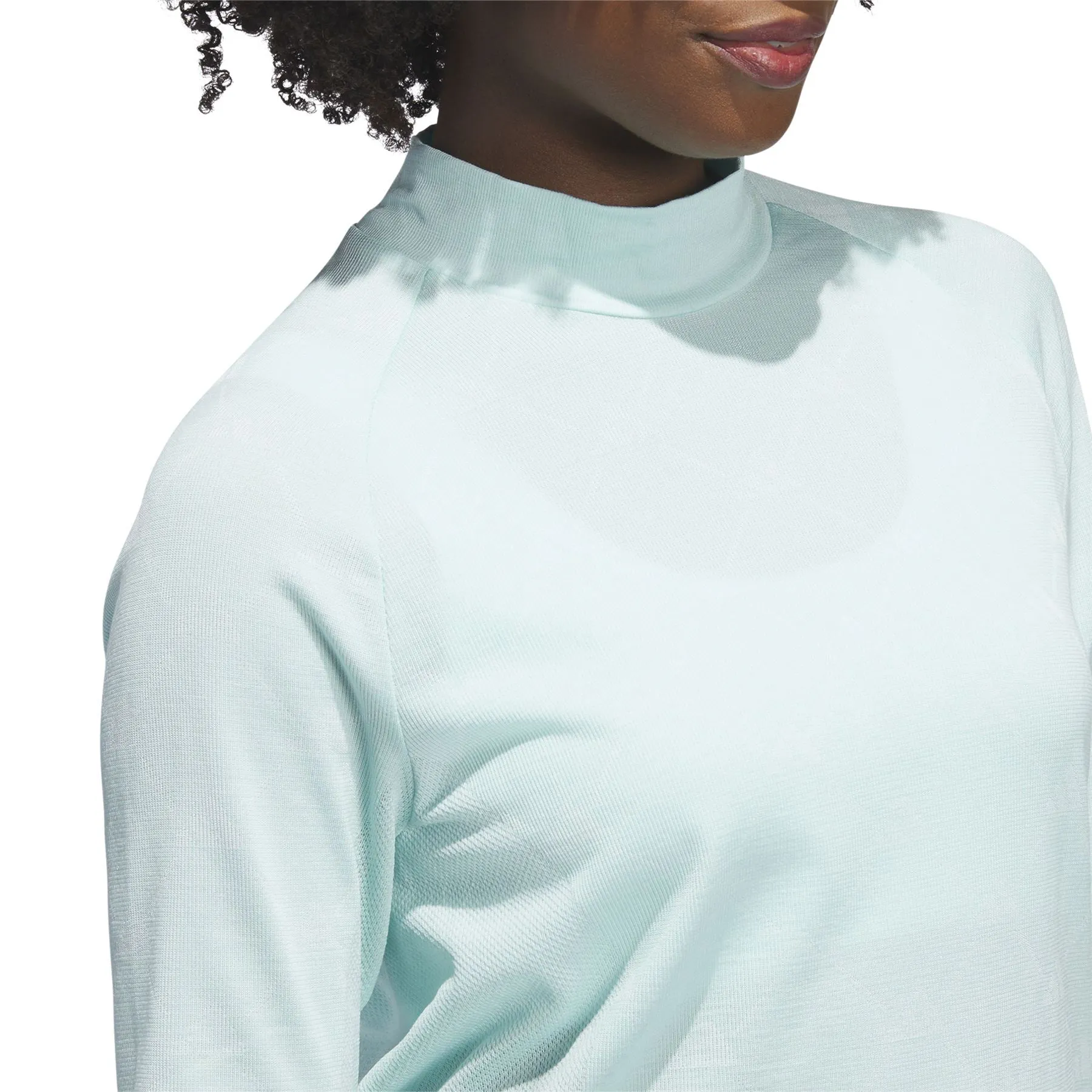 Womens Ultimate365 Tour Monogram Mock Neck Base Layer Semi Flash Aqua - W23