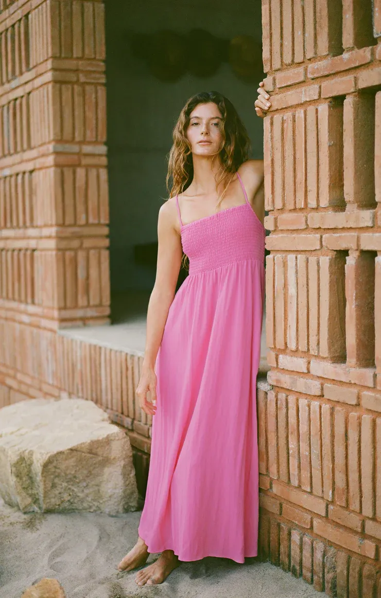 Z Supply Beachside Midi Dress - Heartbreaker Pink