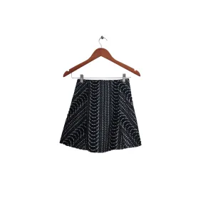 ZARA Black & White Textured Mini Skirt | Brand New |